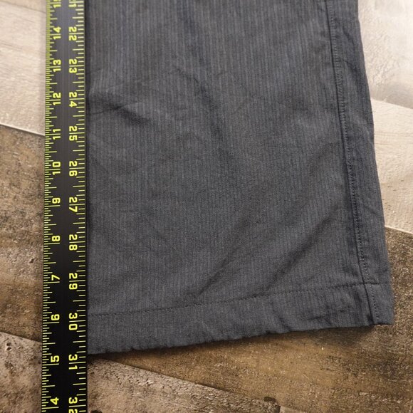 Athleta Midtown Trouser Pants Women’s 8 Flint Grey Pinstripe Stretch Athleisure - Picture 5 of 14